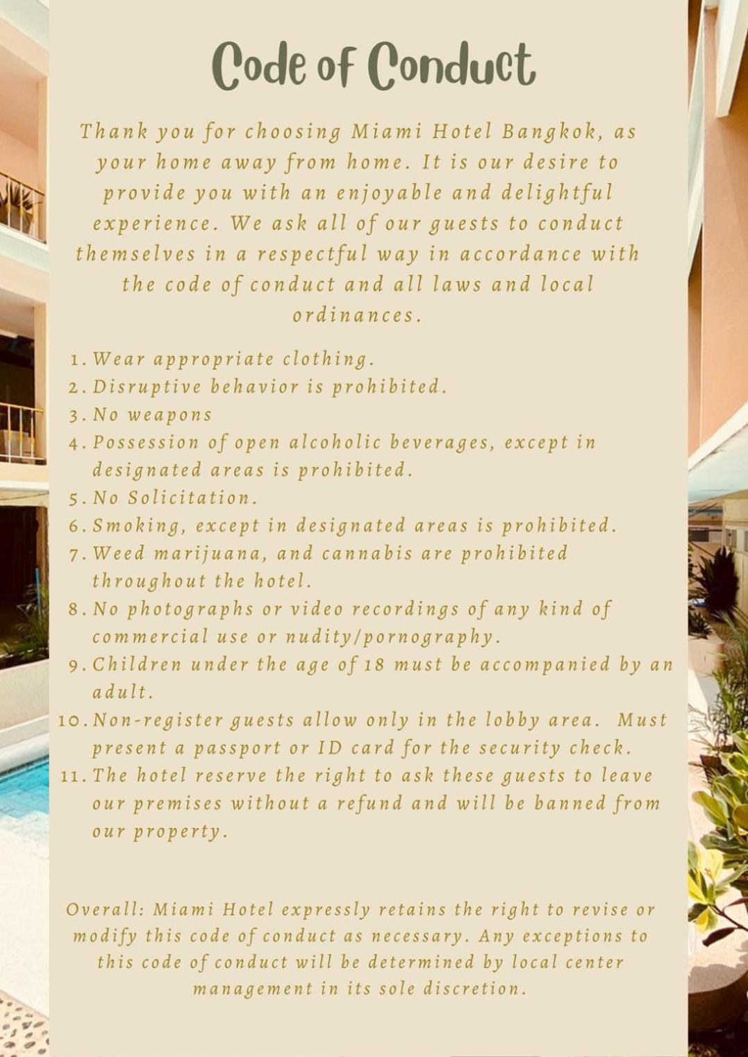 Miami Hotel Бангкок Экстерьер фото
